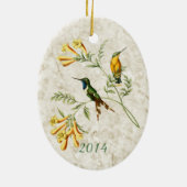 尾きらめくハチドリ セラミックオーナメント (裏面)