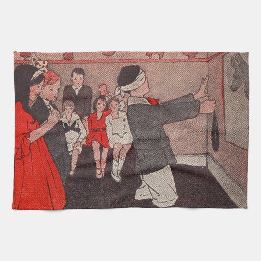 尾のロバを固定する キッチンタオル (横)