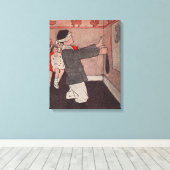 尾のロバを固定する キャンバスプリント (インサイチュ (ウッドフロア))