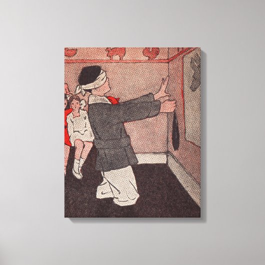 尾のロバを固定する キャンバスプリント (正面)