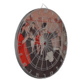 尾のロバを固定する ダーツボード (正面左)