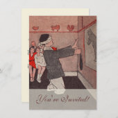 尾のロバを固定する 招待状 (正面/裏面)