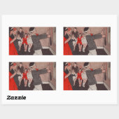 尾のロバを固定する 長方形シール (シート)