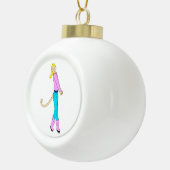 尾の付いた女の子 セラミックボールオーナメント (右)