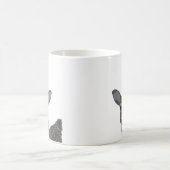 尾の白い野生動物 コーヒーマグカップ (中央)