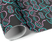 尾の継ぎ目のないパターンを追いかけるヘビ ラッピングペーパー (ロールコーナー)