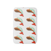 尾の青い人魚 バスマット (正面縦)