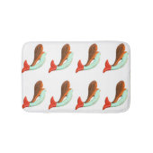 尾の青い人魚 バスマット (正面)