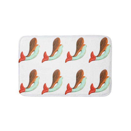 尾の青い人魚 バスマット (正面)