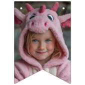 尾はかりで測の女の子の爬虫類誕生日 バンティングフラッグ (第1の旗)