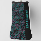 尾を追うヘビのシームレスなパターンナース名G ゴルフヘッドカバー (回転90)