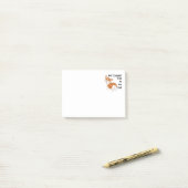 尾ウェルシュコーギーへの話 ポストイット (デスク上)