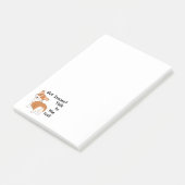 尾ウェルシュコーギーへの話 ポストイット (アングル)