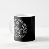 尾張毛利氏掃部シルバークロム コーヒーマグカップ (正面左)