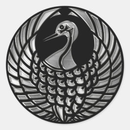 尾張毛利氏掃部シルバークロム ラウンドシール