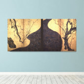 尾形光琳/赤と白プラムボソム/18C / キャンバスプリント (インサイチュ (ウッドフロア))