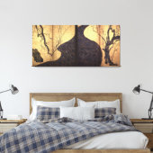 尾形光琳/赤と白プラムボソム/18C / キャンバスプリント (インサイチュ (寝室))