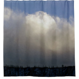 尾根の上の雲 シャワーカーテン