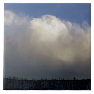 尾根の上の雲 タイル