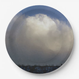 尾根の上の雲 ペーパープレート