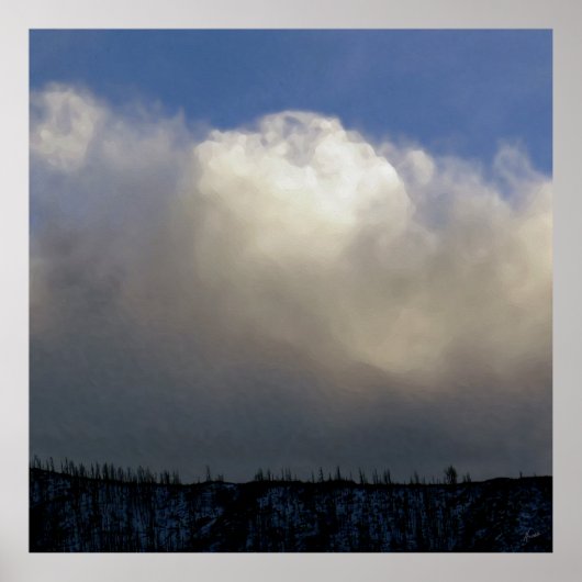 尾根の上の雲 ポスター (正面)