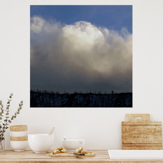 尾根の上の雲 ポスター (キッチン)