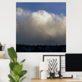 尾根の上の雲 ポスター (ホームオフィス)