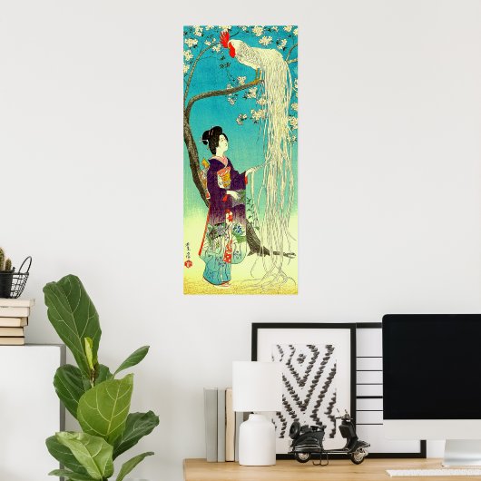 尾根の長いオナガ通笠松城 ポスター (ホームオフィス)