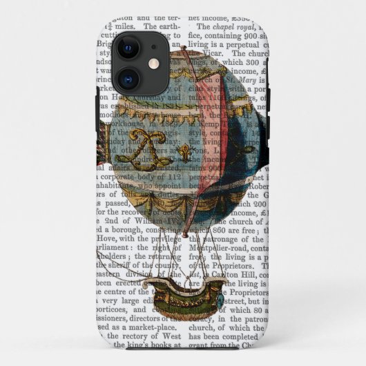 尾羽が付いている熱気の気球 Case-Mate iPhoneケース (裏面)