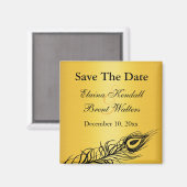 尾羽を振って日付マグネットを保存 マグネット (正面/裏面)