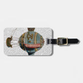 尾羽付き熱気球 ラゲッジタグ (正面横)