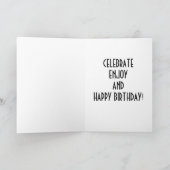 尾翼ガルーことわざハッピーバースデー- カード (内部)