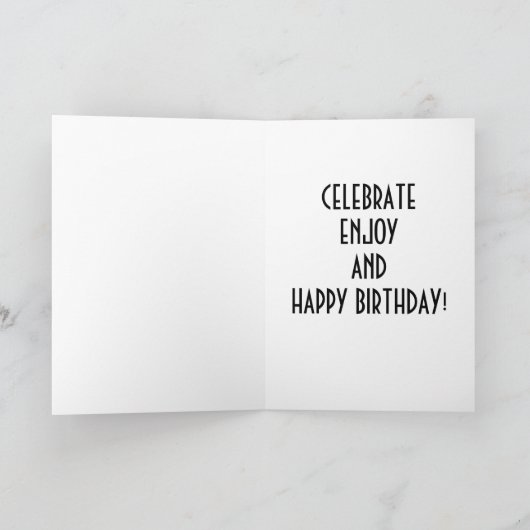 尾翼ガルーことわざハッピーバースデー- カード (内部)