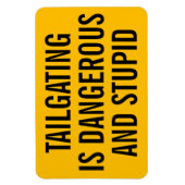 尾行は危険で愚かである マグネット (縦)