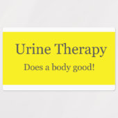 尿セラピー:体は良い！ ラベル (デザイン2)