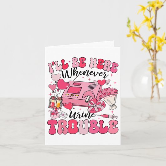 尿トラブルが起こった時にすぐ来てくれる透析看護師腎臓学 カード (黄色い花)