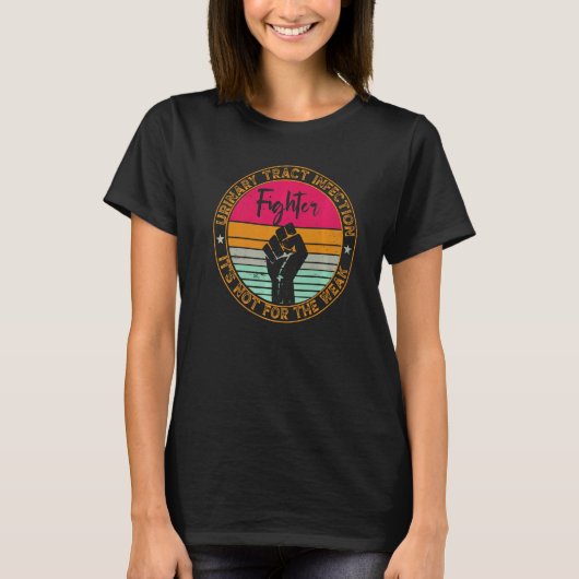 尿路感染症認識度Uti戦闘機 Tシャツ (正面)