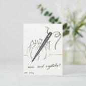 尿酸結晶はがき ポストカード (スタンド正面)