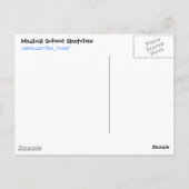 尿酸結晶はがき ポストカード (裏面)