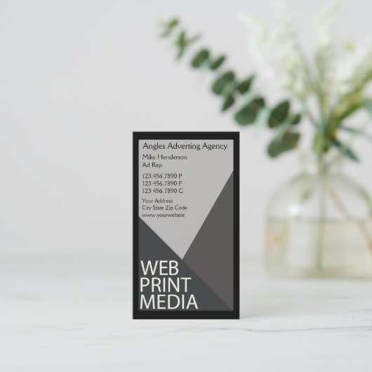 局広告 名刺 (スタンド正面)