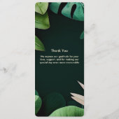 局所パタ葉ーン |のメ結婚ニュー・カード メニュー (裏面)