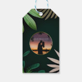 局所パタ葉ーン |ブライダルシャワー | 結婚s ギフトタグ (裏面)