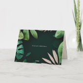 局所パタ葉ーン |折り曲げ | 結婚s 招待状 (裏面)