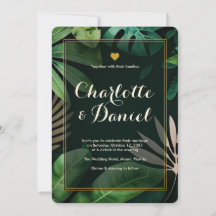 局所パタ葉ーン |結婚式招待状