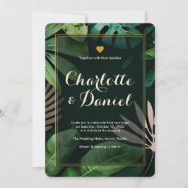 局所パタ葉ーン |結婚式招待状 招待状