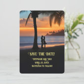 局所ビーチ日付の保存 招待状 (スタンド正面)