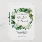 局所用水の色パターン |結婚式招待状 招待状 (正面/裏面)