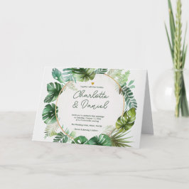 局所用水色プリント |折り曲げ | 結婚s 招待状