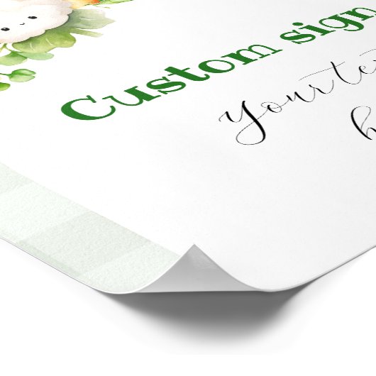 局所的に成長したカスタム文字 ポスター (角)