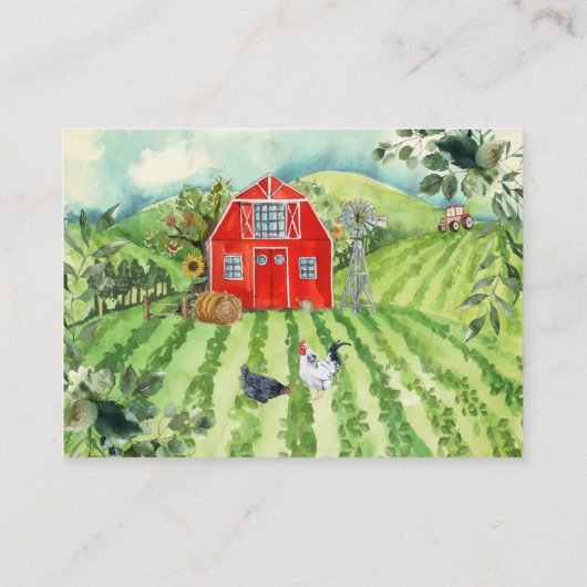 局所的に成長したファーマーズマーケットベビー |ブックリクエスト エンクロージャーカード (裏面)